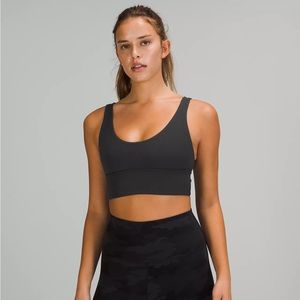 Lululemon NWOT Align Reversible Bra Size 6 black/ camo print